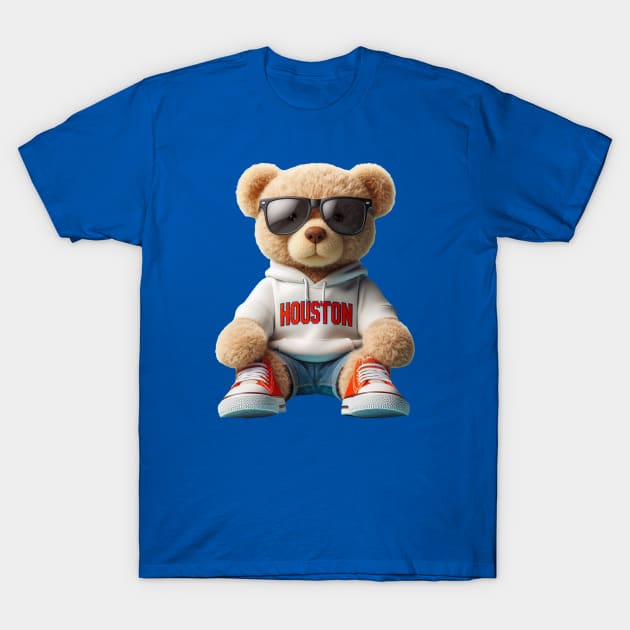 Houston Teddy Bear T-Shirt by Americansports